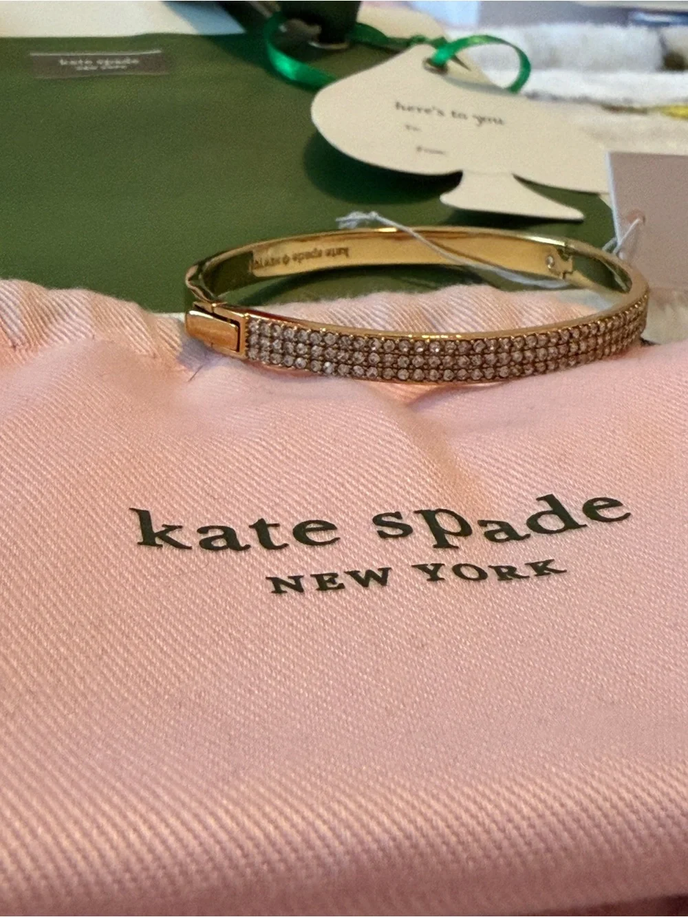 Kate Spade New York Pavé Crystal Hinge Bangle  Bundle, NWT - Picture 4 of 7